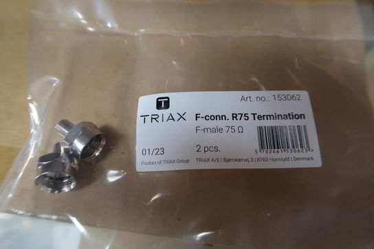 Palle med F-connector termineringer 75ohm