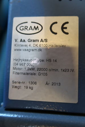 Højttrykssuger GRAM HS14