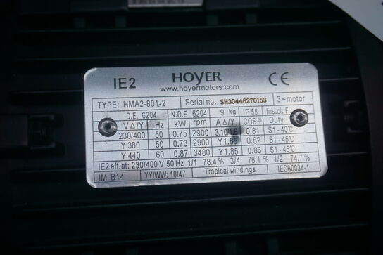 1 stk. el-motor, Hoyer HMA2-801-2