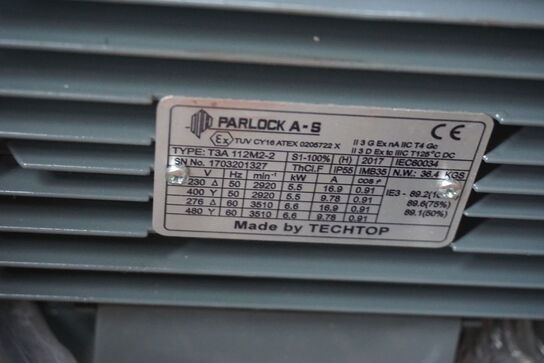 1 stk. el-motor, Parluck T3A 112M2-2