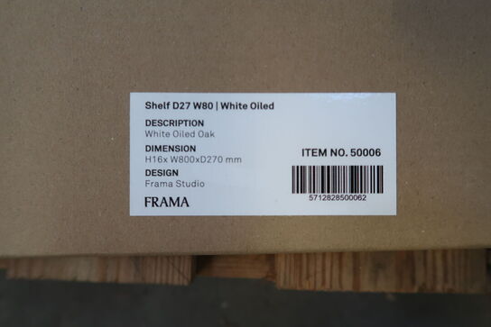 2 stk. Frama Shelf Libary D27 W80 - White Oiled