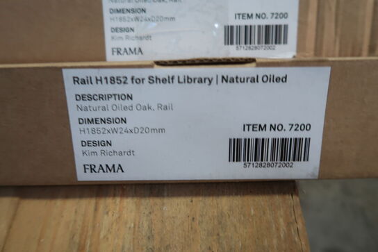 2 stk. Frama Rall H1852 for Shelf Libary - Natural Oiled