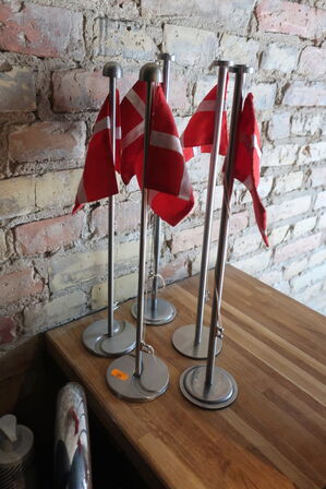 5 stk. bordflag