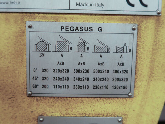Båndsav FMB PEGASUS G inkl. 2 bukke m. ruller