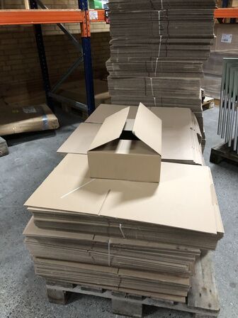 300 stk Papkasser til emballage/forsendelse/opbevaring 