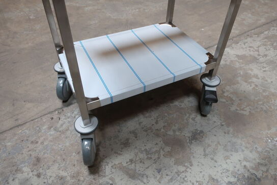 Kørebord 600x400 mm m/ vulstkant m/over og underhylde