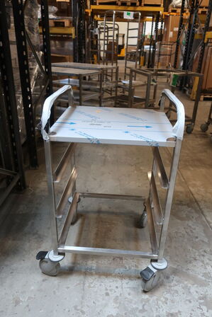 Kurvevogn til 3 opvaskekurve 500x500 mm r/s m/ topplade