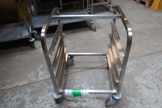 Kurvevogn til 4 opvaskekurve 500x500 mm r/s