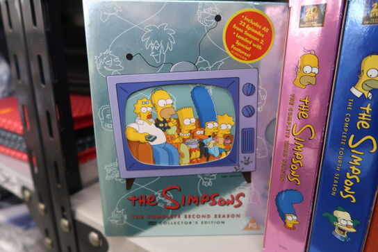 6 stk. DVD bokse SIMPSONS Sæson 1 - 6 *MOMSFRI*