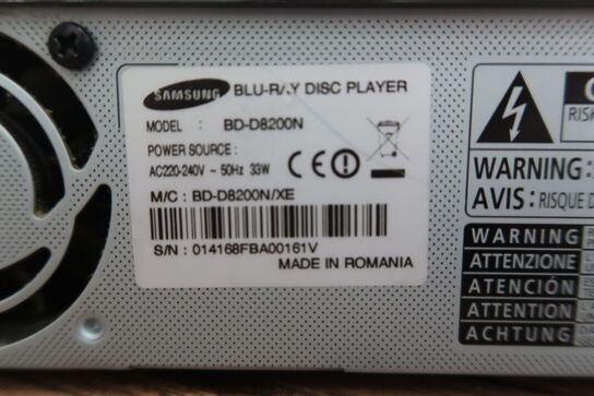 Bly-ray afspiller/HDD optager SONY BD-D8200N (Uden fjernbetjening) *MOMSFRI*