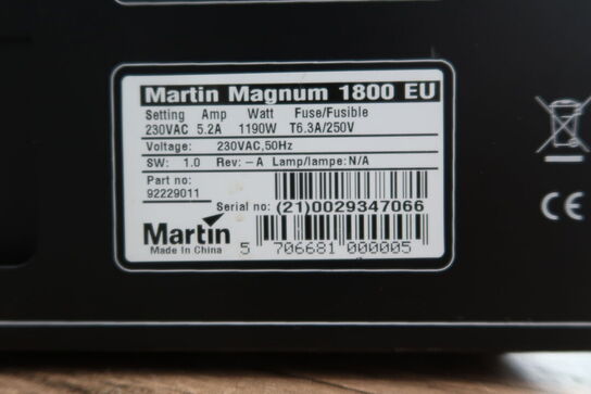 Røgmaskine MARTIN Magnum 1800 *MOMSFRI*