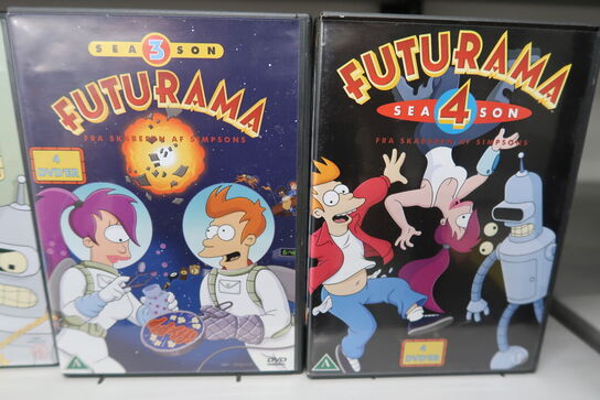 4 stk. DVD bokse FUTURAMA Sæson 1 - 4 *MOMSFRI*