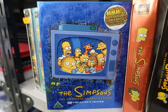 6 stk. DVD bokse SIMPSONS Sæson 1 - 6 *MOMSFRI*