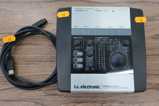 Lydkort T.C. ELECTRONIC Desktop Konnekt 6 Firewire *MOMSFRI*