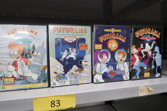 4 stk. DVD bokse FUTURAMA Sæson 1 - 4 *MOMSFRI*