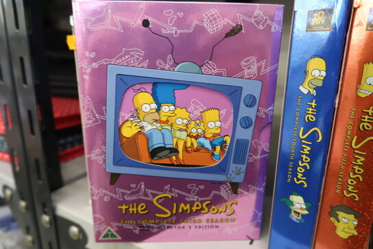 6 stk. DVD bokse SIMPSONS Sæson 1 - 6 *MOMSFRI*