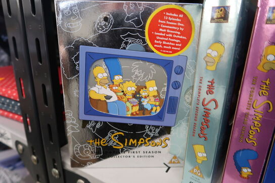 6 stk. DVD bokse SIMPSONS Sæson 1 - 6 *MOMSFRI*