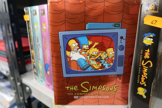 6 stk. DVD bokse SIMPSONS Sæson 1 - 6 *MOMSFRI*