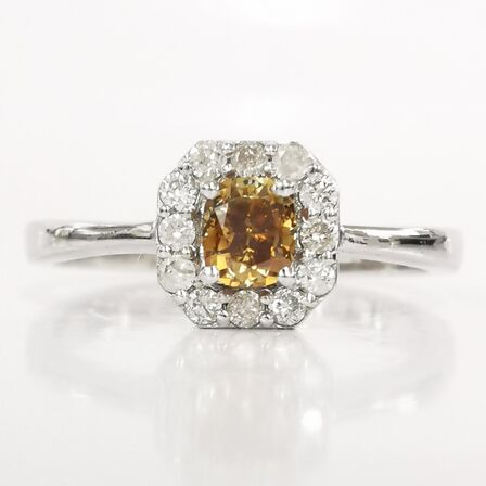 Diamantring med 0,42 ct diamanter - Vejl. pris: 9.595,-